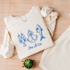 Simply Sage Market Sea La Vie 3 Across Lightweight Garment Dyed Sweatshirt - S - Ivory - 3 of 4