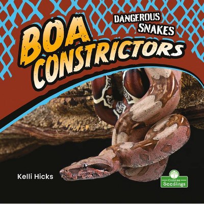 Boa Constrictors - (Dangerous Snakes) by  Kelli Hicks (Paperback)