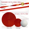 PartyWoo Crepe Paper Streamers Red Extra Large 3 Rolls 393 ft 1.8 Inch x 131Ft Roll - 3 of 4