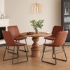 FURNIinspire Accent Chairs, Set of 4, Kitchen & Dining Room Chairs Dining Chairs, Brown, 22"*20.5"*33.9" - 4 of 4