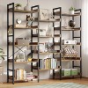 3 Sets of 5-layer Bookshelves, Open Display Racks and Metal-framed Industrial Wide Bookshelves, Suitable for Various Scenarios. - 3 of 4