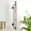 15" x 53" Rustic Distressed Wood and Metal Wall Decor White - Olivia & May - 2 of 3