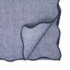 Saro Lifestyle Recycled Scallop Border Table Runner, 13"x72", Blue - 2 of 3