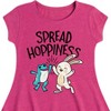 Girls' - Instant Message - Spread Hoppiness Fit & Flair Cap Sleeve Graphic Dress - 2 of 4