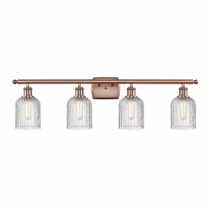 Bridal Veil - 4 Light Bath Vanity In Art Deco Style-10 Inches Tall and 35 Inches Wide - 1 of 1