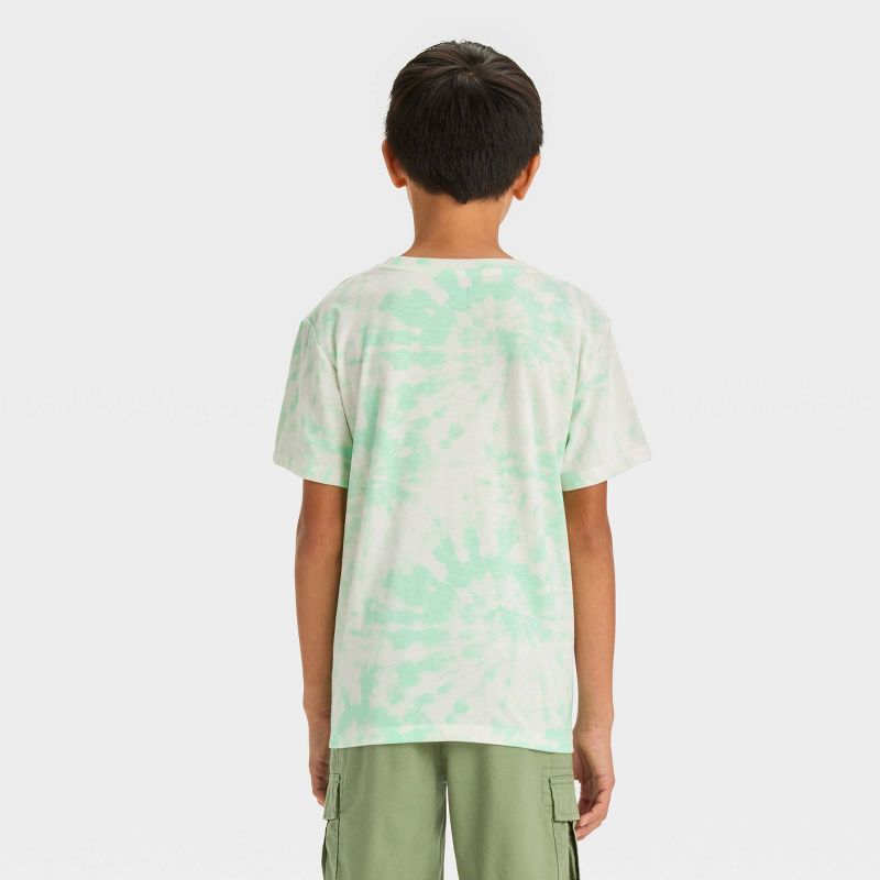Boys' Short Sleeve Tie-Dye Graphic T-Shirt with Lucky Charms - art class™ Green, 3 of 4