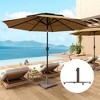 Outsunny Square Patio Umbrella Base, 29 lbs Metal Umbrella Stand Base with Adjustable Pads, Patio Umbrella Holder for 1.5"/1.9" Poles - 2 of 4