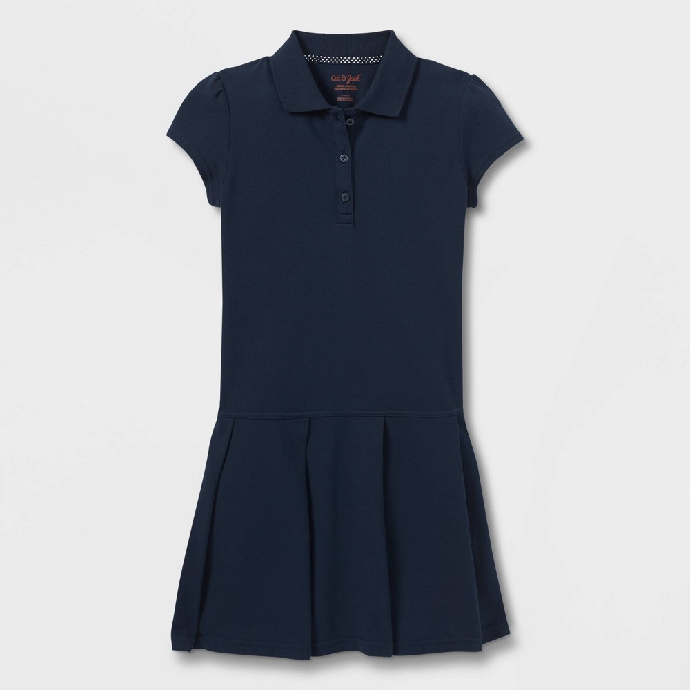 Girls' Pleated Uniform Tennis Dress - Cat & Jack™ Navy L