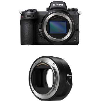 Nikon Z 6II FX-Format Mirrorless Camera Body Black with Nikon Mount Adapter FTZ II