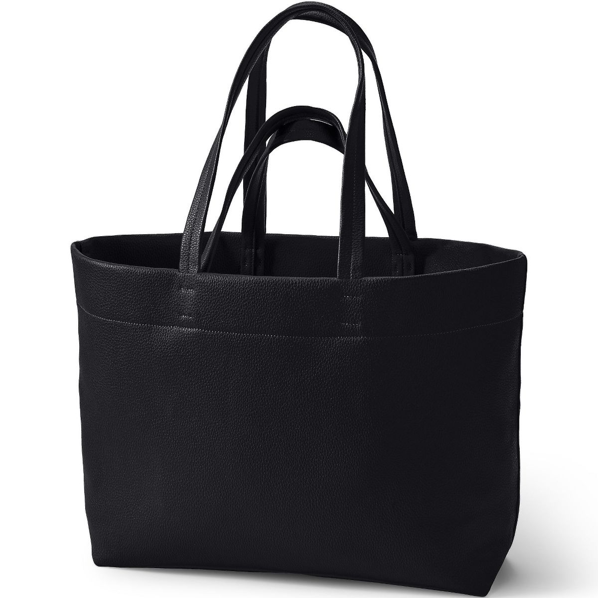 Lands' End Women's Faux Leather Tote
