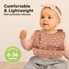 KeaBabies 2-Pack Silicone Bibs For Babies, Food Grade Silicone Baby Bibs for Eating, Feeding, Toddler Bibs, Boys, Girls - 3 of 4