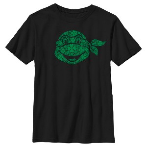Boy's Teenage Mutant Ninja Turtles St. Patrick's Day Michelangelo Shamrock Fill T-Shirt - 1 of 4