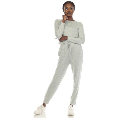 Women's 2 Piece Lounge Set - White Mark