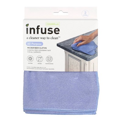 Casabella Infuse All Purpose Microfiber Cloths - 2pk