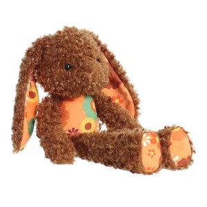 Aurora Large Retro Bunny Spring Vibrant Stuffed Animal Brown 14" - 1 of 4