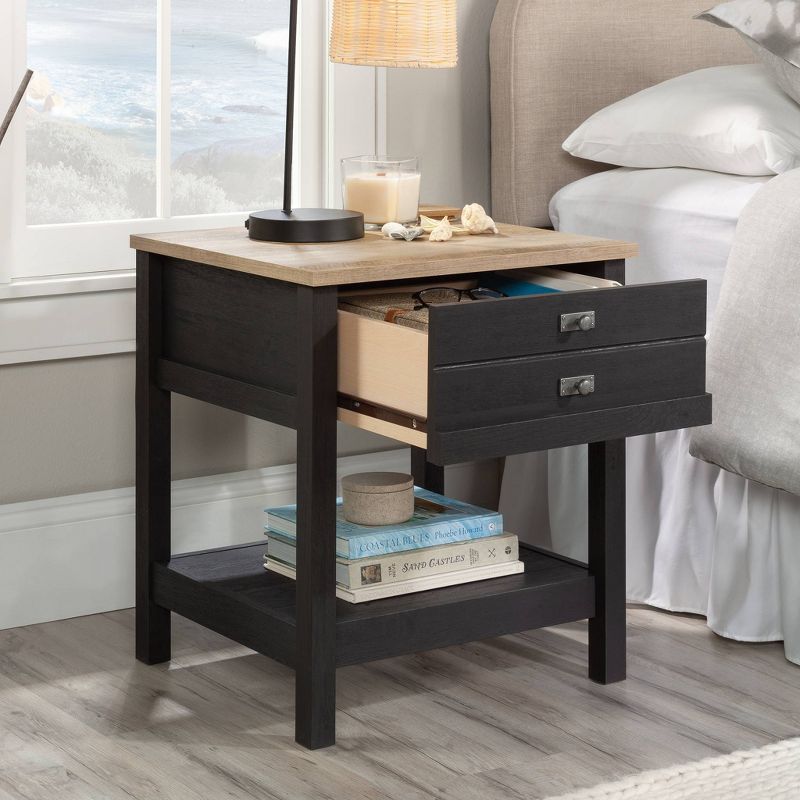 Cottage Road Nightstand with Drawer Raven Oak - Sauder, 3 of 5