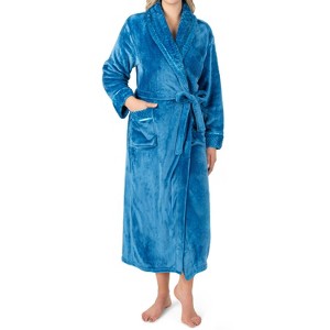 PAVILIA Soft Plush Women Fleece Robe, Cozy Warm Housecoat Bathrobe, Fuzzy Female Long Spa Robes - 1 of 4