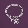 Ross-Simons Sterling Silver Cable-Link Toggle Bracelet - 3 of 4