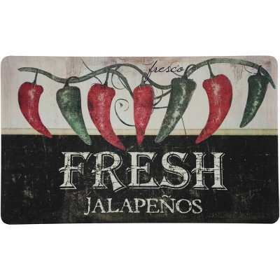 18" X 30" Kitchen Cushion Floor Mat Jalapenos - J&V Textiles