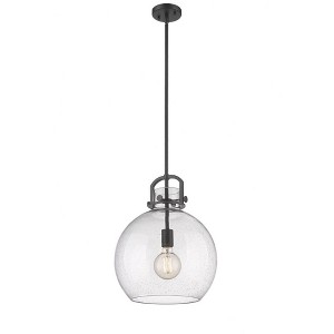 Newton Sphere - 1 Light Stem Hung Pendant In Industrial Style-19.63 Inches Tall and 14 Inches Wide - 1 of 1