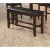 TiramisuBest Industrial Counter-Height Bench - Light Gray Foam-Cushioned Seat for Kitchen & Dining - 3 of 4