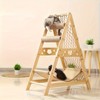Racxily 6-in-1 Deluxe Cat Tree Tower, Multi-Level House with Hammock & Scratching Post, Real Wood Design - 2 of 4