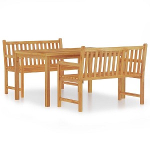 vidaXL Garden Dining Set Natural Teak - 1 of 4