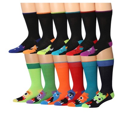 JAMES FIALLO Men's 12-Pairs Fashion Character Playful Funny Colorful ...