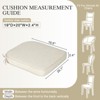 Aoodor Outdoor Dining Chair Cushions Set of 2, Waterproof Patio Furniture Seat Cushions, Outdoor Chair Pads with Ties - 3 of 4