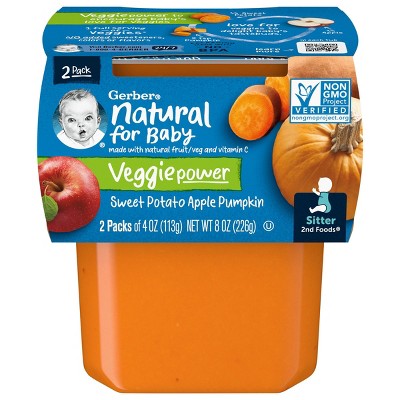Gerber 2nd Foods Sweet Potato Apple Pumpkin Baby Meals - 5oz