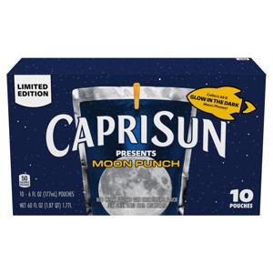 Capri Sun Moon Punch Wild Cherry Juice Boxes - 10pk/6 fl oz Pouches - 1 of 4