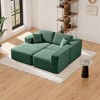 PexFix 104" Modular Sectional Sofa with L-Shape Chaise Modern Upholstered Cloud Couches with Throw Pillows for Living Room Bedroom Light Green - 2 of 4