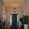 PAKOKULA Industrial 6-Light Matte Black Lantern Cage Farmhouse Chandelier for Dining Room - 2 of 4