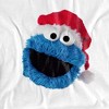 Men's Sesame Street Cookie Monster Christmas Hat T-Shirt - 2 of 4