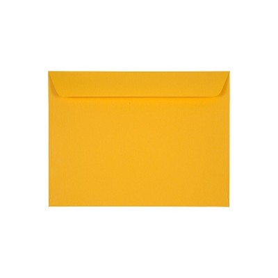 JAM Paper Booklet Envelope 9" x 12" Sunflower Yellow 50/Pack (372317017I)
