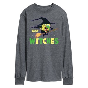 Men's - SpongeBob SquarePants - Best Witches Long Sleeve Graphic T-Shirt - 1 of 4