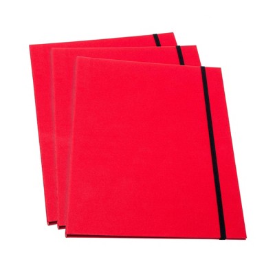 Paul 3pk Letter Size Classification Folders Red - Bigso Box of Sweden