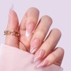 BTArtbox Press-On Nails - White Swirl - M Almond - 30ct - 3 of 4