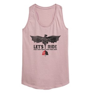 Women's - How to Train Your Dragon - Let's Ride Graphic Racerback Tank - 1 of 4