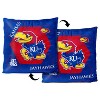 NCAA Kansas Jayhawks Firm Density Connector Velvet Reverse Pillow - 3 of 3