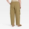 Women's Mid-Rise Relaxed Fit Pull-On Cargo Pants - Universal Thread™ Moss Green - 2 of 3