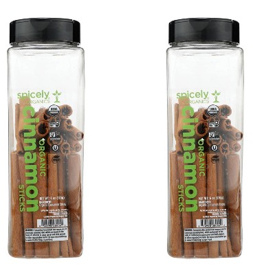Spicely Organics Cinnamon Sticks - Case of 2/6 oz