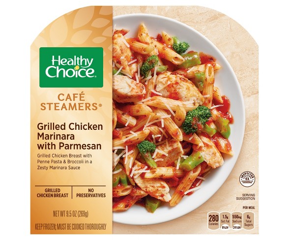 Healthy Choice Caf&#233; Steamers Frozen Grilled Chicken Marinara with Parmesan - 10oz