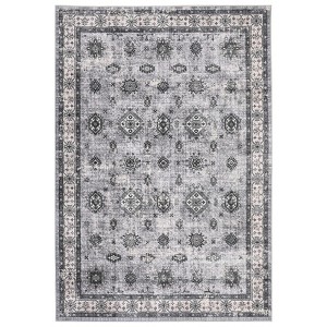 Washable Area Rug - Low-Profile Large Area Rug, Non-Slip Backing, Durable Edge Binding, Vintage Design, Suitable for Living Room Bedroom Dining Room - 1 of 4