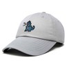 Dalix Giant Lizard Kaiju Embroidered Cotton Dad Hat Baseball Cap Adjustable Glow in the Dark Mens - 4 of 4