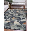 Bohemian Floral Vintage Leaves Indoor Runner or Area Rug by Blue Nile Mills - 2 of 4