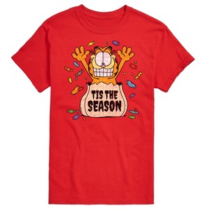Men's - Garfield - Halloween Tis The Season Short Sleeve Graphic T-Shirt - 1 of 4