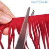 Unique Bargains PU Leather Suede Sewing Tassel Fringe Trim 2 Yards 12 Inch - 4 of 4