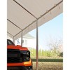 13'x20' heavy-duty white carport canopy offers vehicle protection; ideal for family, camping, and activities with reliable shade and shelter. - 3 of 4