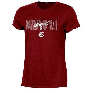 NCAA Washington State Cougars Women's Crew Neck T-Shirt - 1 of 3